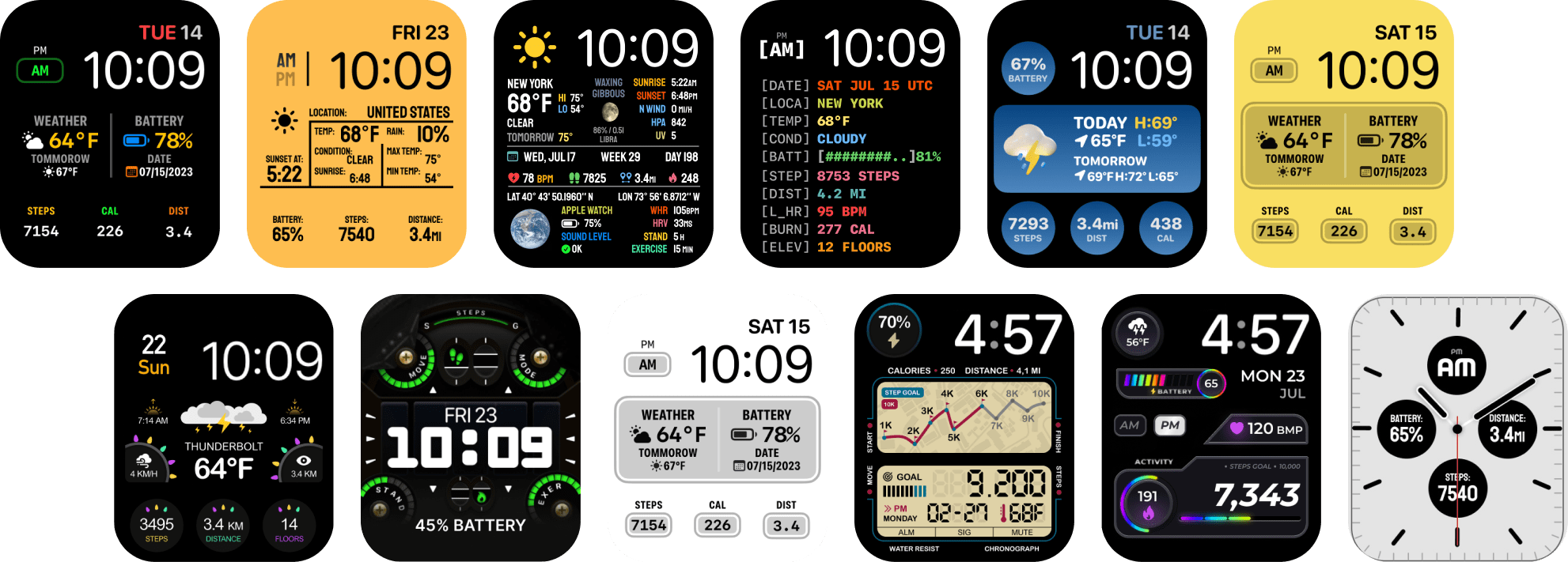 Outstanding collection Apple Watch Faces