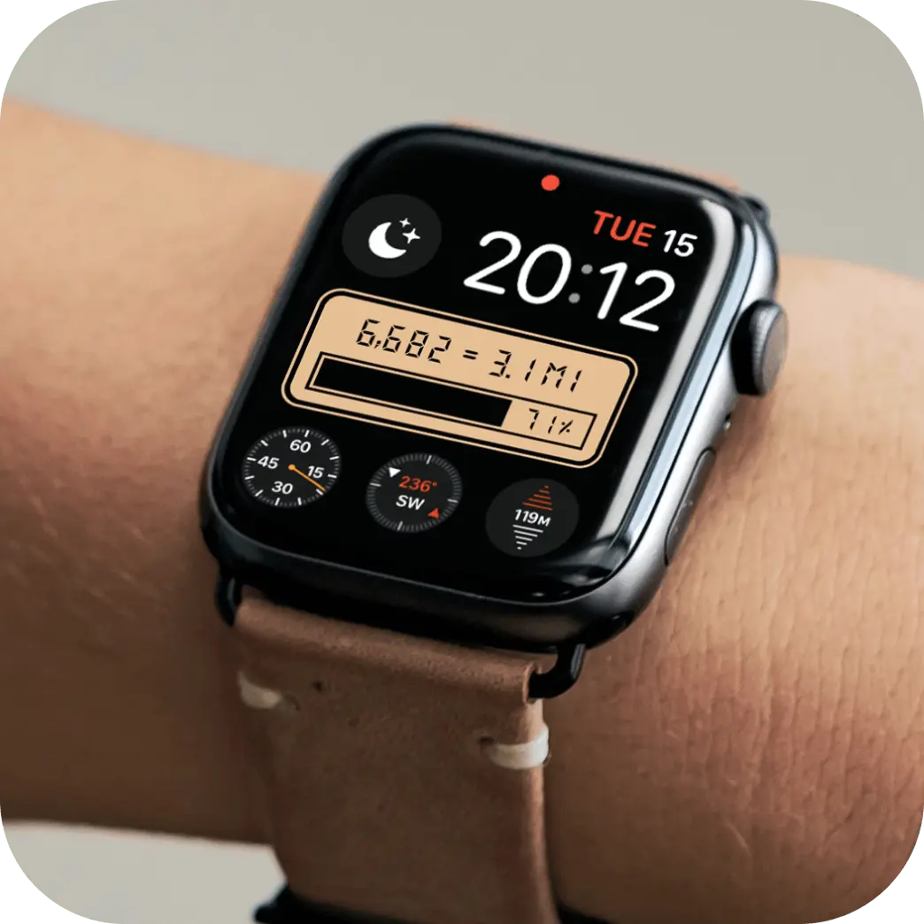 Photo with Apple Watch Faces from app Watch Faces Gallery #1 for review