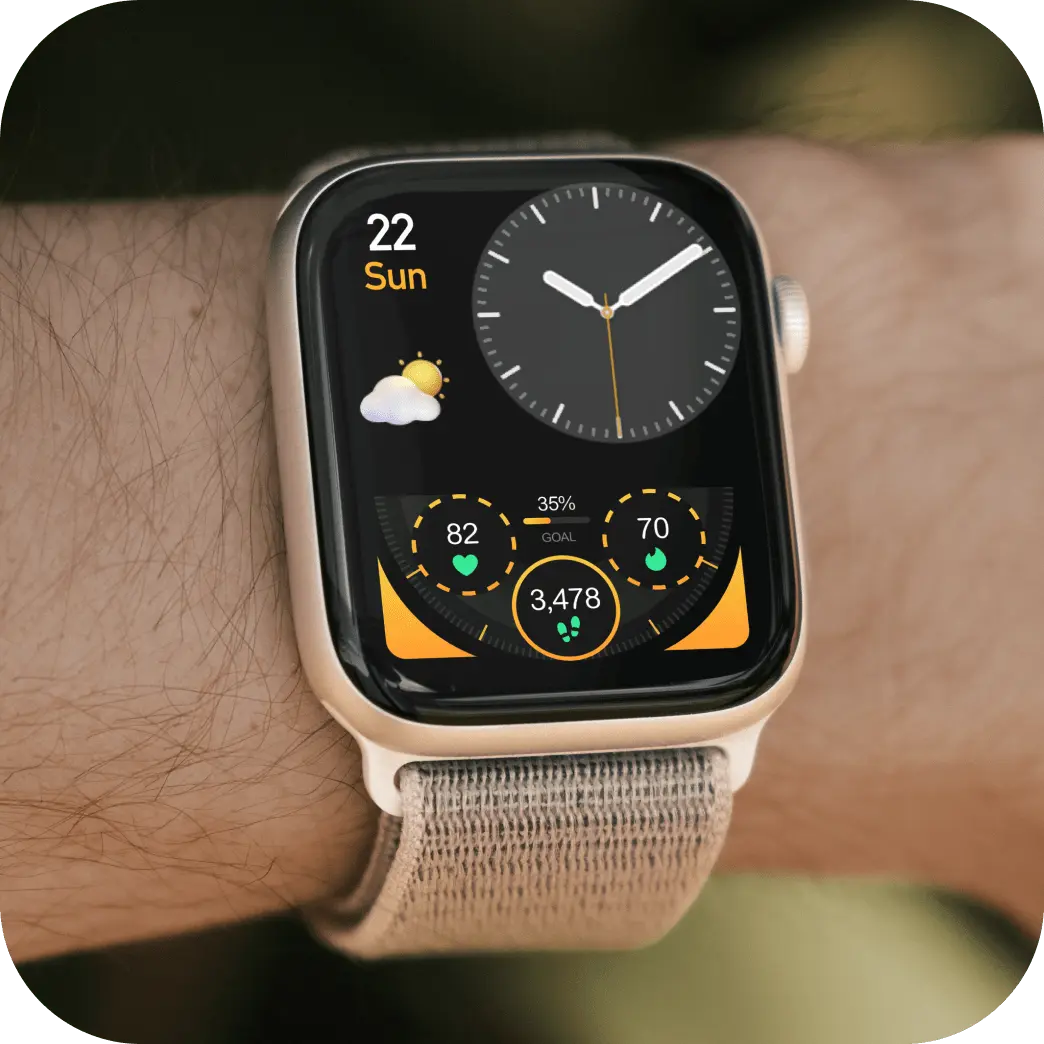 Photo with Apple Watch Faces from app Watch Faces Gallery #1 for review